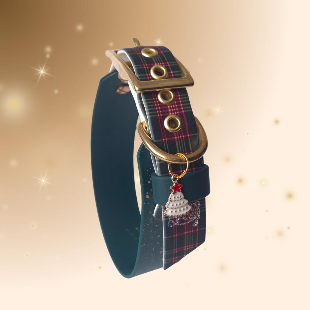 Noël | Collier tartan et pop