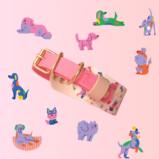 Collier | UV motif chiens